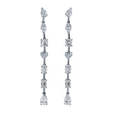 Multi shape diamond earrings