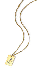 The Hebrew Dogtag Pendant