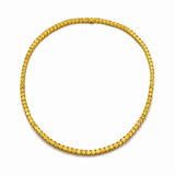 Fancy yellow Asscher cut tennis