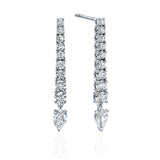 Degrade Tennis Earrings with Drop