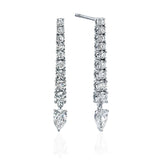 Degrade Tennis Earrings with Drop