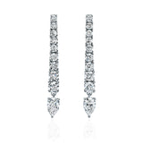 Degrade Tennis Earrings with Drop