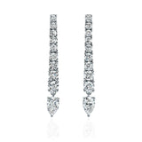 Degrade Tennis Earrings with Drop