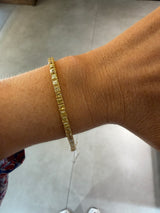 Fancy Yellow Asscher cut tennis