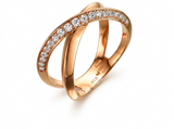 **AN INTERSECTION OF ELEGANCE A DANCE OF LIGHT** — ring packshot, 3/4 view