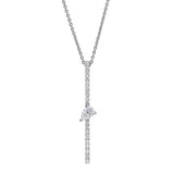 Pear On A Diamond String Necklace