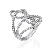 Spiral Diamond Ring