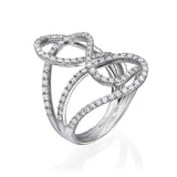 Spiral Diamond Ring