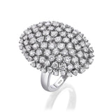 Diamond Dome Ring 18k White Gold