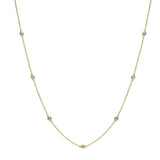 7 Diamond Bezel Station necklace