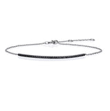 Black Diamond Bar Bracelet