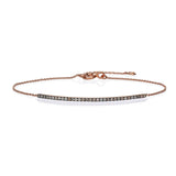 Brown Diamond Bar Bracelet