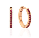 Rubies Hoops