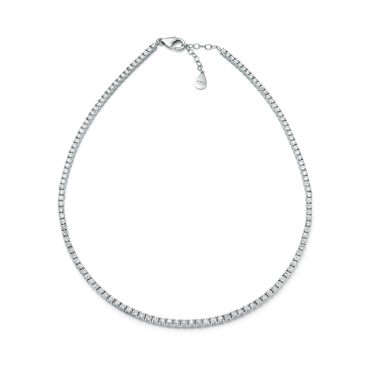 Diamond Tennis Necklace white gold 18kDiamond Tennis Necklace