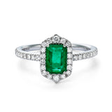 Emerald Diamond Ring