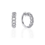Chain Link Diamond Hoops