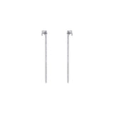 Packshots - Large Diamond Hoops 18K white gold front view