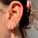 Emerald Hoops