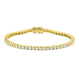 3.5ct Classic tennis bracelet Yellow gold 18k