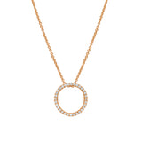 Diamond circle rose gold 18k