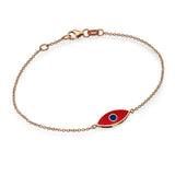 Enamel Evil Eye Bracelet