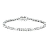 3.5ct Classic tennis bracelet white gold 18k