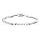 2.5ct white gold tennis bracelet