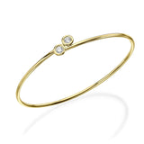 Diamond Endcap Flexible Bangle