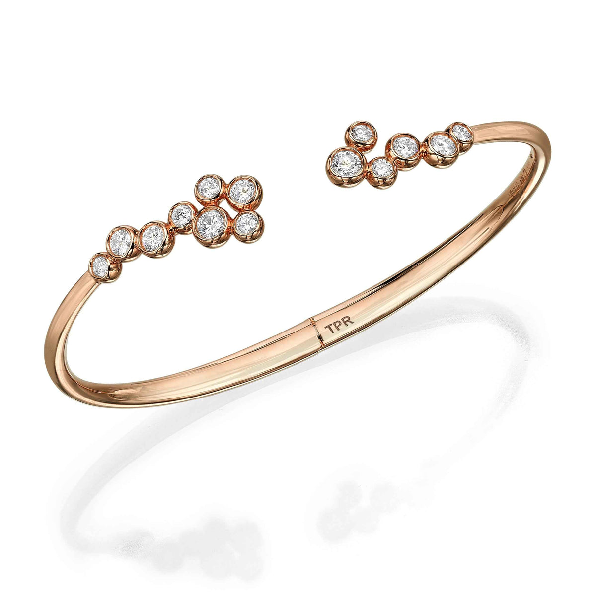 Snowflakes Bezel Bangle