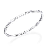 white gold rigid diamond bangle