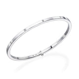 white gold rigid diamond bangle