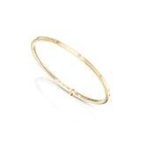 rose gold rigid diamond bangle