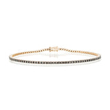 Classic 1ct black diamonds tennis bracelet