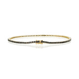 Classic 1ct black diamonds tennis bracelet clasp