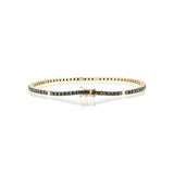 black & white diamons tennis bracelet clasp