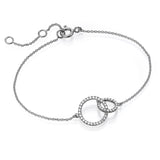 Diamond Circles Bracelet white gold 18K
