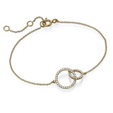 Diamond Circles Bracelet yellow gold 18K