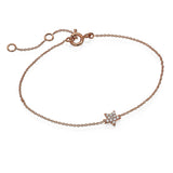 diamond star gold bracelet