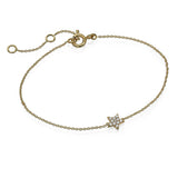 diamond star gold bracelet