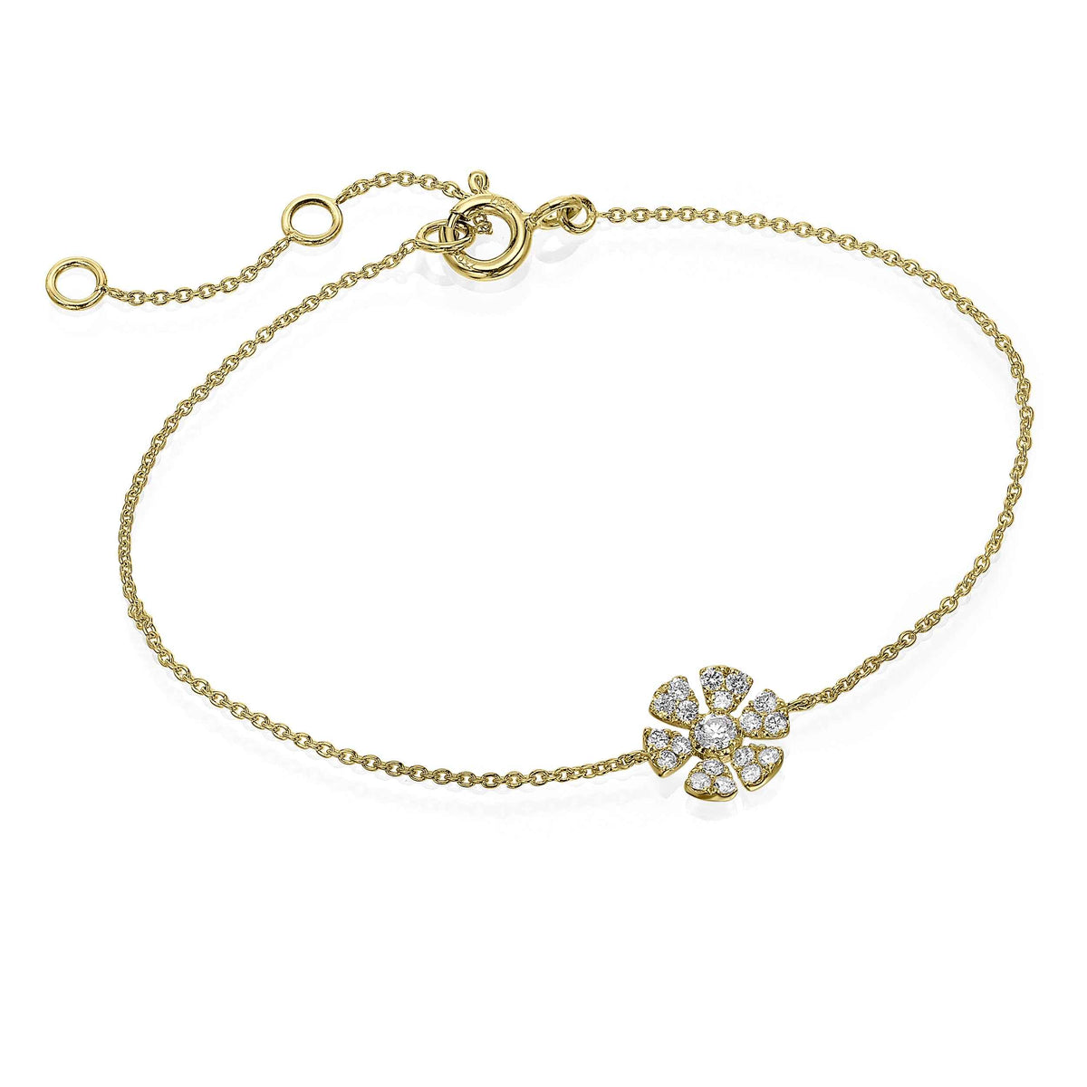 Diamond Flower Bracelet