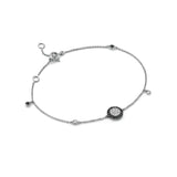 Black and Gold Diamond Sun Bracelet 18k