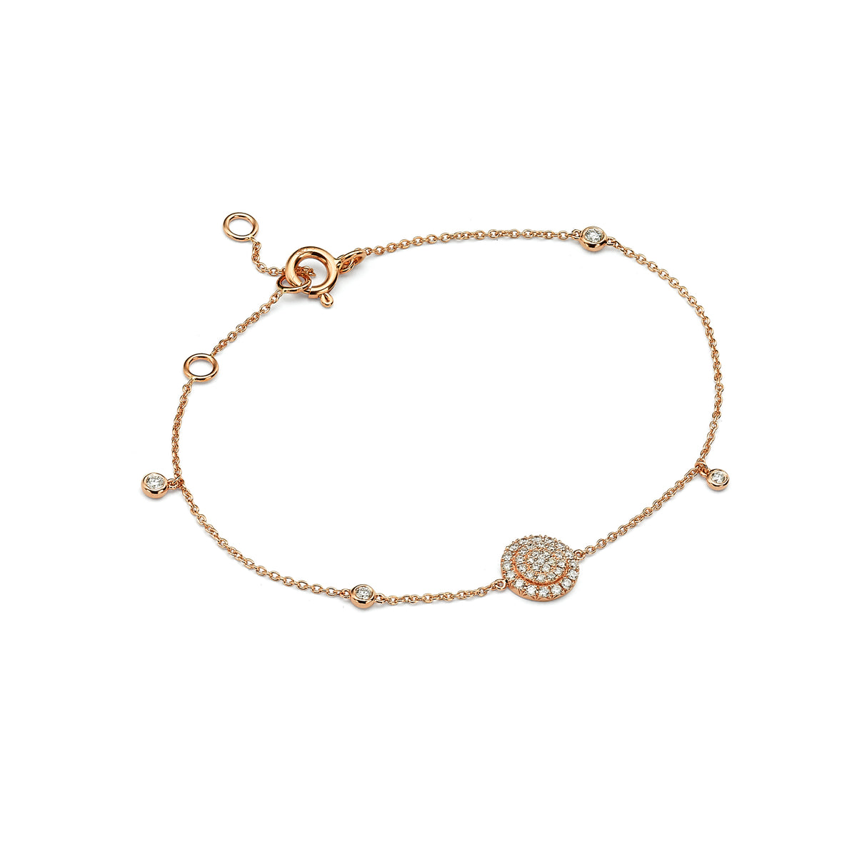 Fine Diamond Sun Bracelet