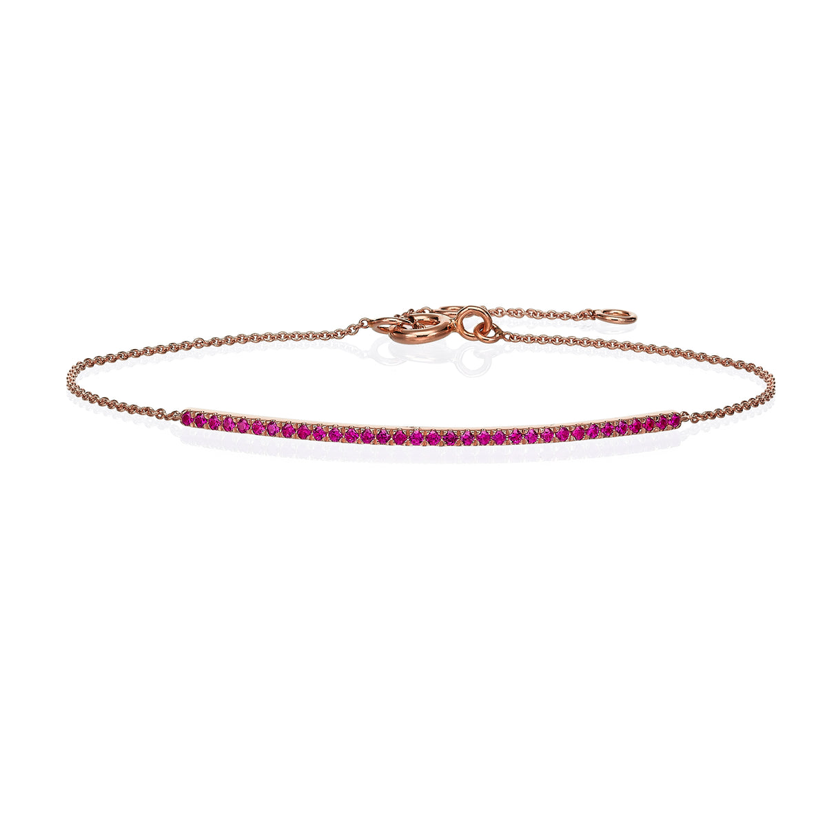 Ruby Bar Bracelet 18K gold