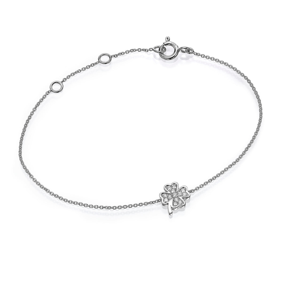 Diamond Clover Bracelet