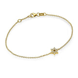 Mini Star of David Bracelet 18K Gold Fine Jewelry