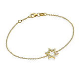 Star of David Bracelet 18K Gold Fine Jewelry