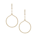 Brown Diamond Drop Earrings 18K gold