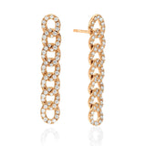 Pave Diamond Chain Link Earrings