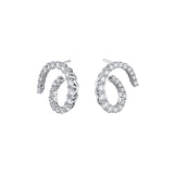 Diamond Spiral Earrings