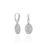 Pavé Diamond Earrings 18K Gold